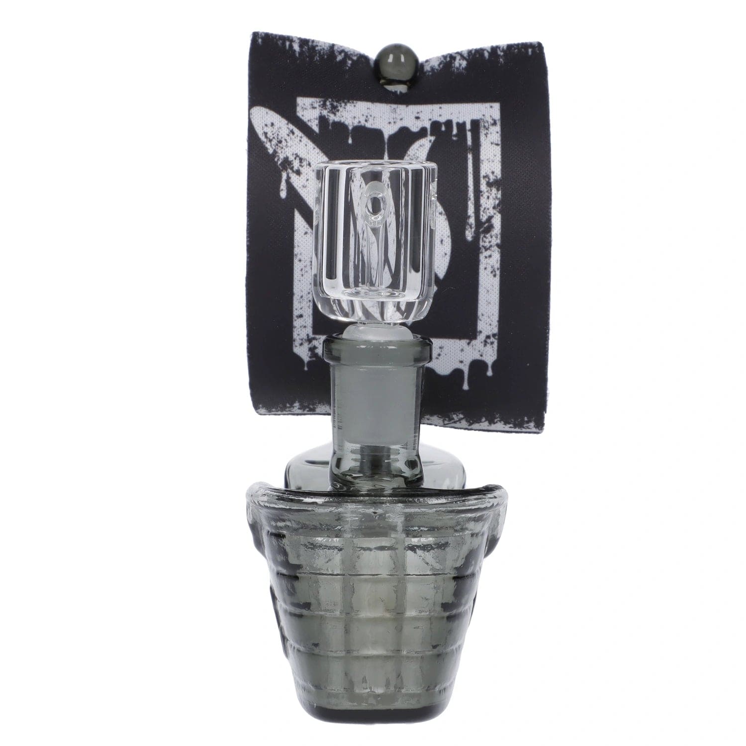 Front view of the DHC Originals High Seas Pirate Ship Bong, displaying a detailed ship design against a dark background.