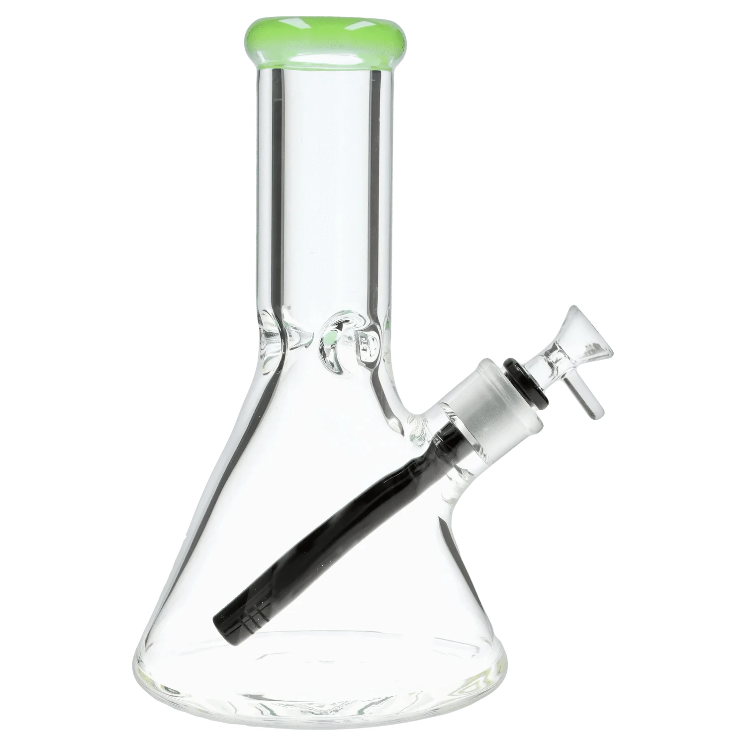 Daily High Club Bong milky green Valiant 9mm 10-inch Flat Base Beaker Water Pipe
