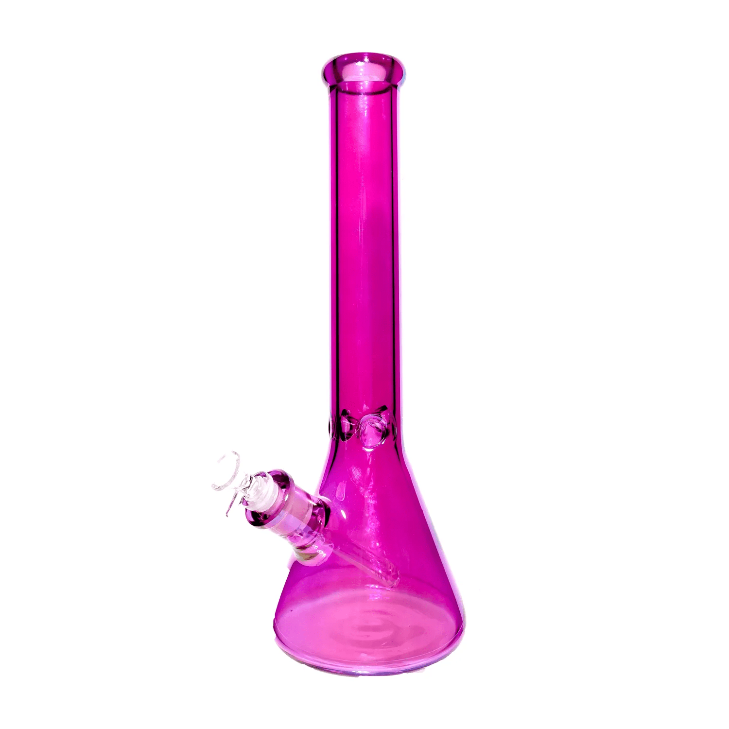 Daily High Club Bong Pink Neon Beaker with Ice Pinch Water Pipe