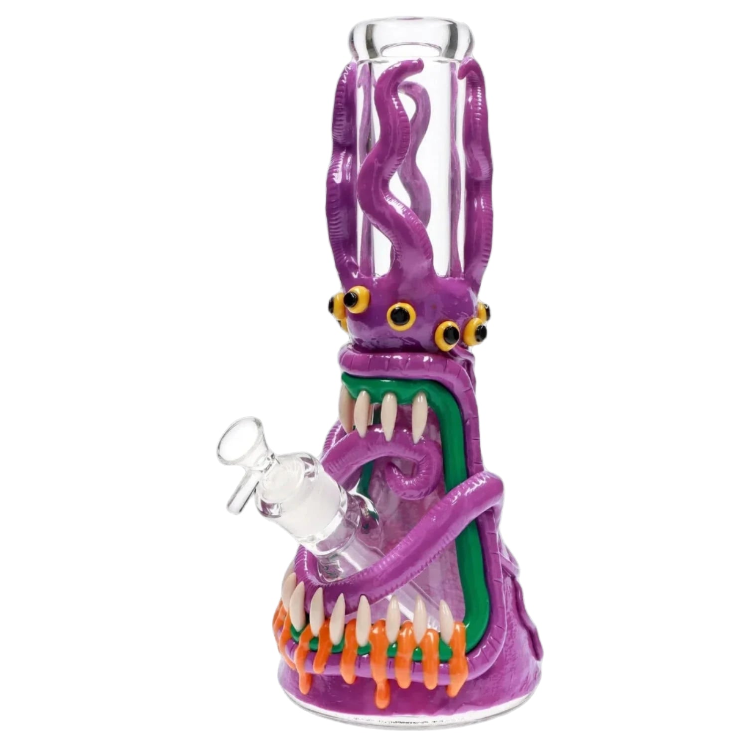 Daily High Club Bong Purple 13-inch Clay Monster Beaker Water Pipe