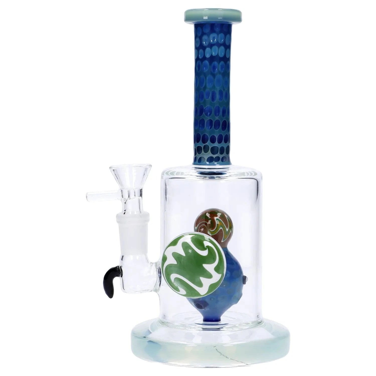 Daily High Club Bong Reversal Art Locket Water Pipe with UFO Showerhead Perc - 8 in