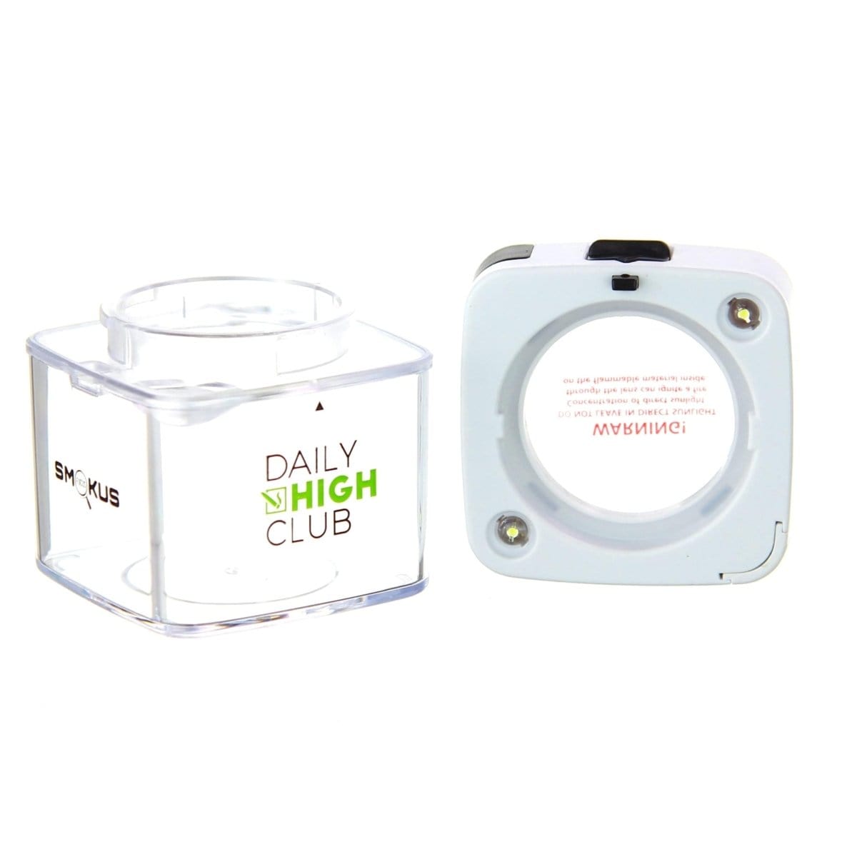 Close-up of the DHC Fan Kit, showcasing a cylindrical white plastic component with a central opening and textured surface.