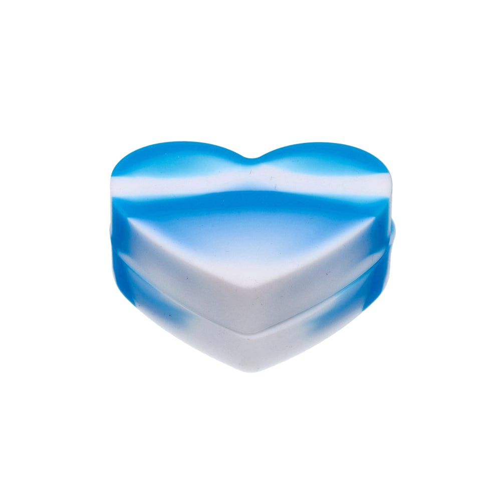 A close-up of the Silicone Container Heart 18ml, showcasing its smooth, heart-shaped design against a plain white background.
