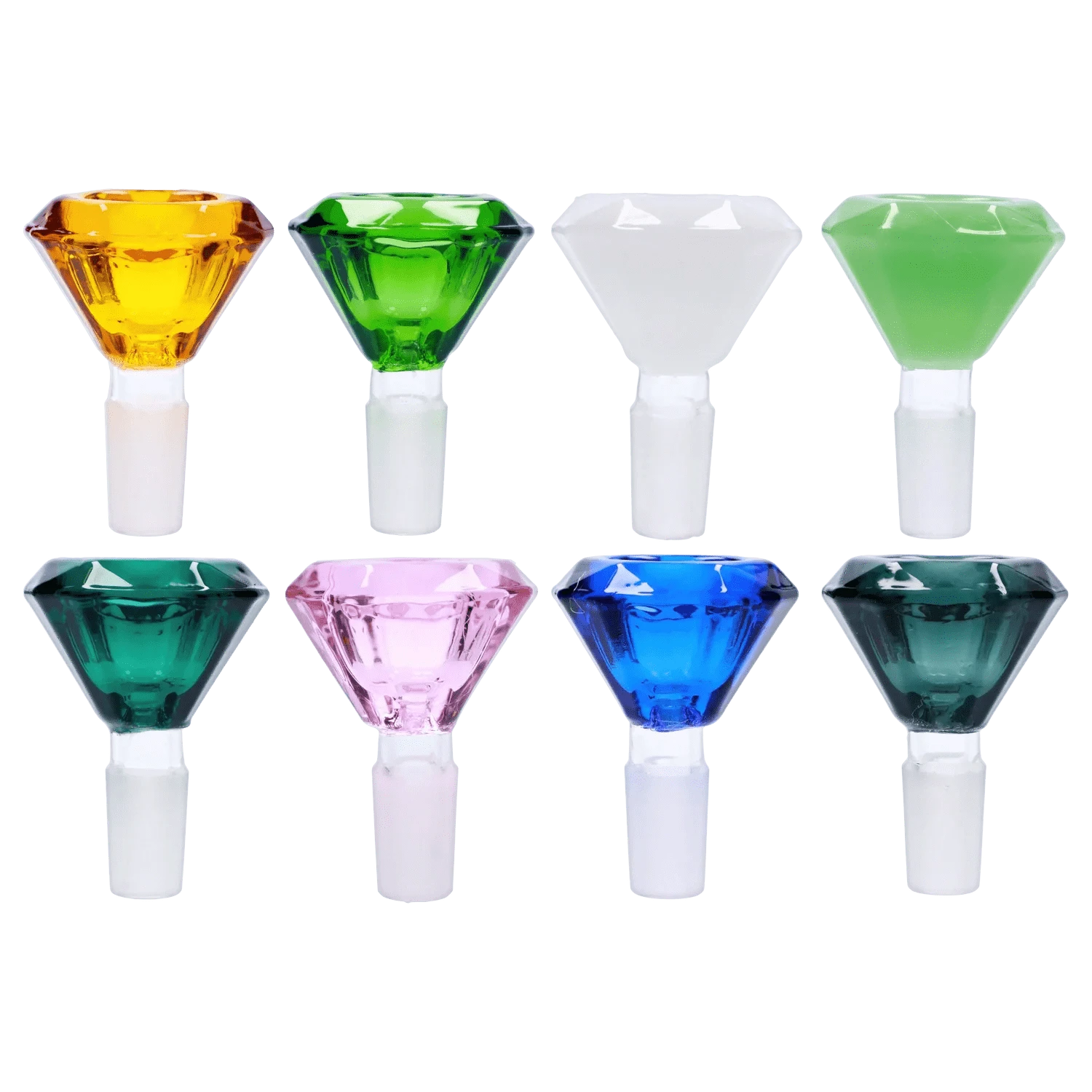 Daily High Club Dry Herb Bowl 14mm Glass Dazzling Diamond Herb Bowl
