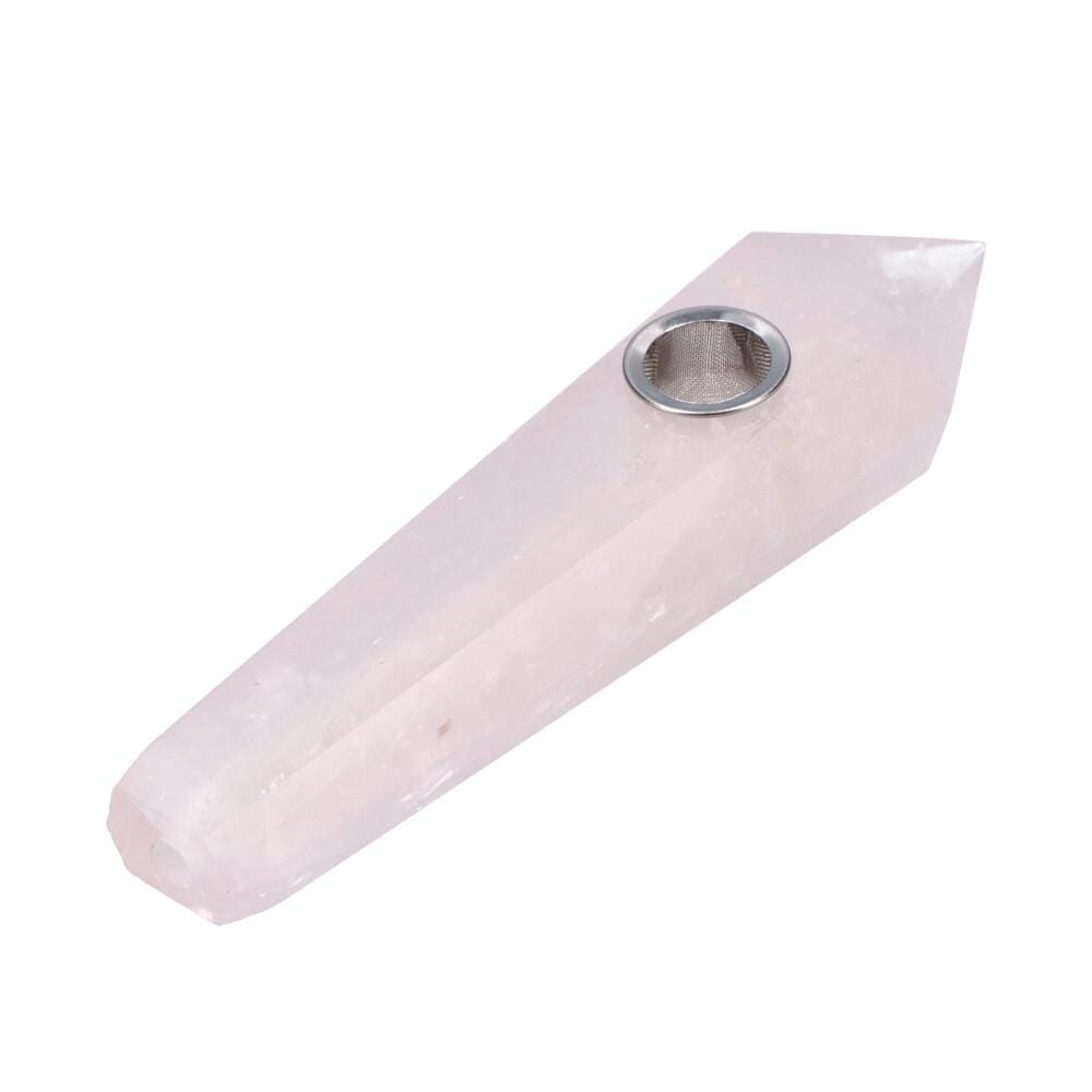 Close-up of the Crystal Hand Pipe, showing a clear glass hand pipe with a smooth, tapered design.