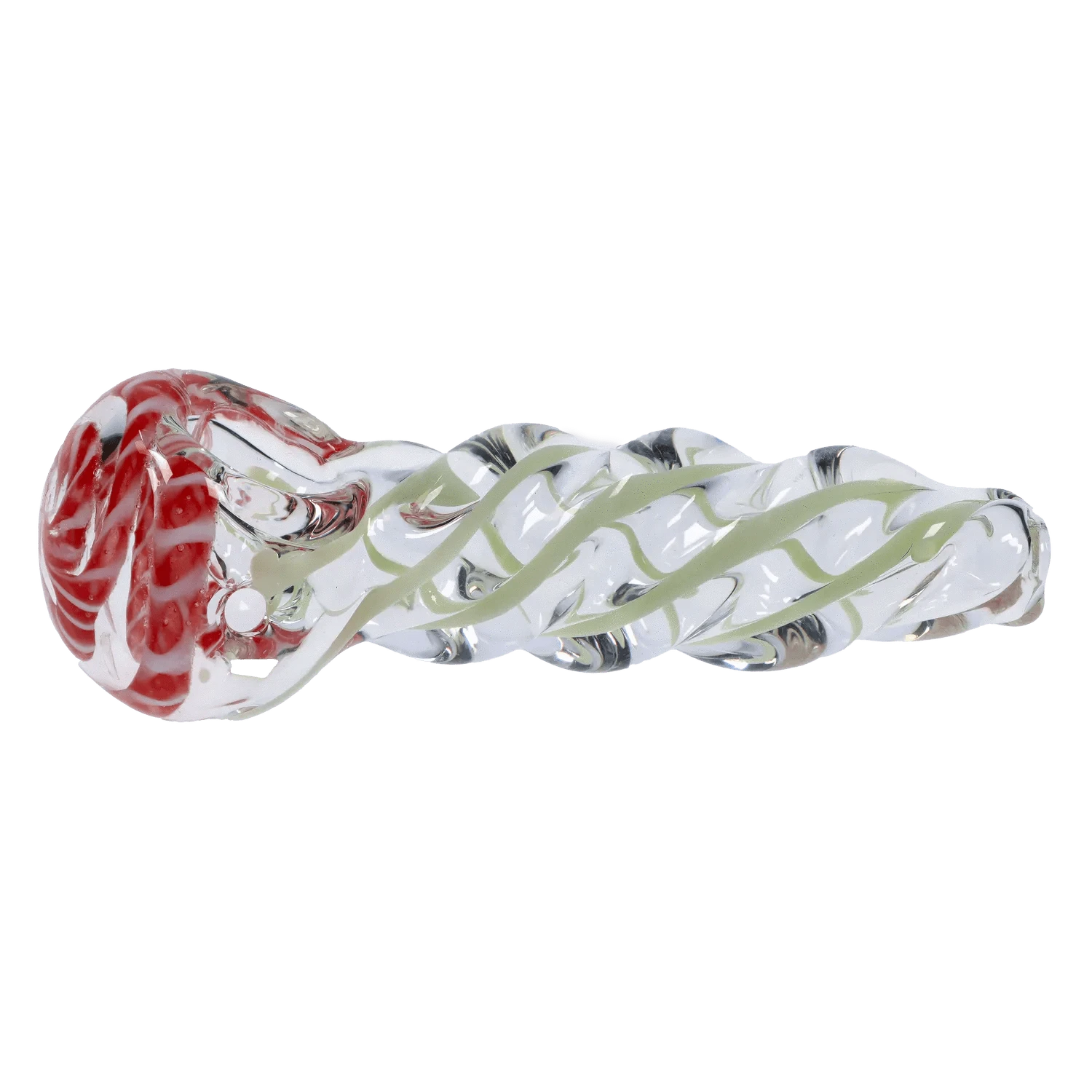 Daily High Club Handpipe 3-inch Glass Ribbed Twist Hand Pipe