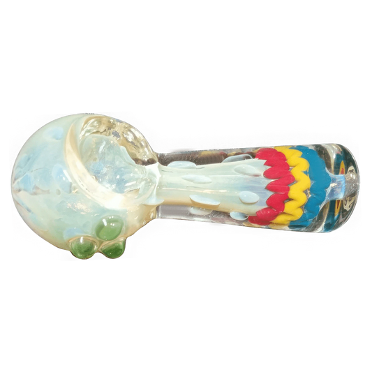 Daily High Club Handpipe Twisting Color Wrap Spoon Pipe - 4in.