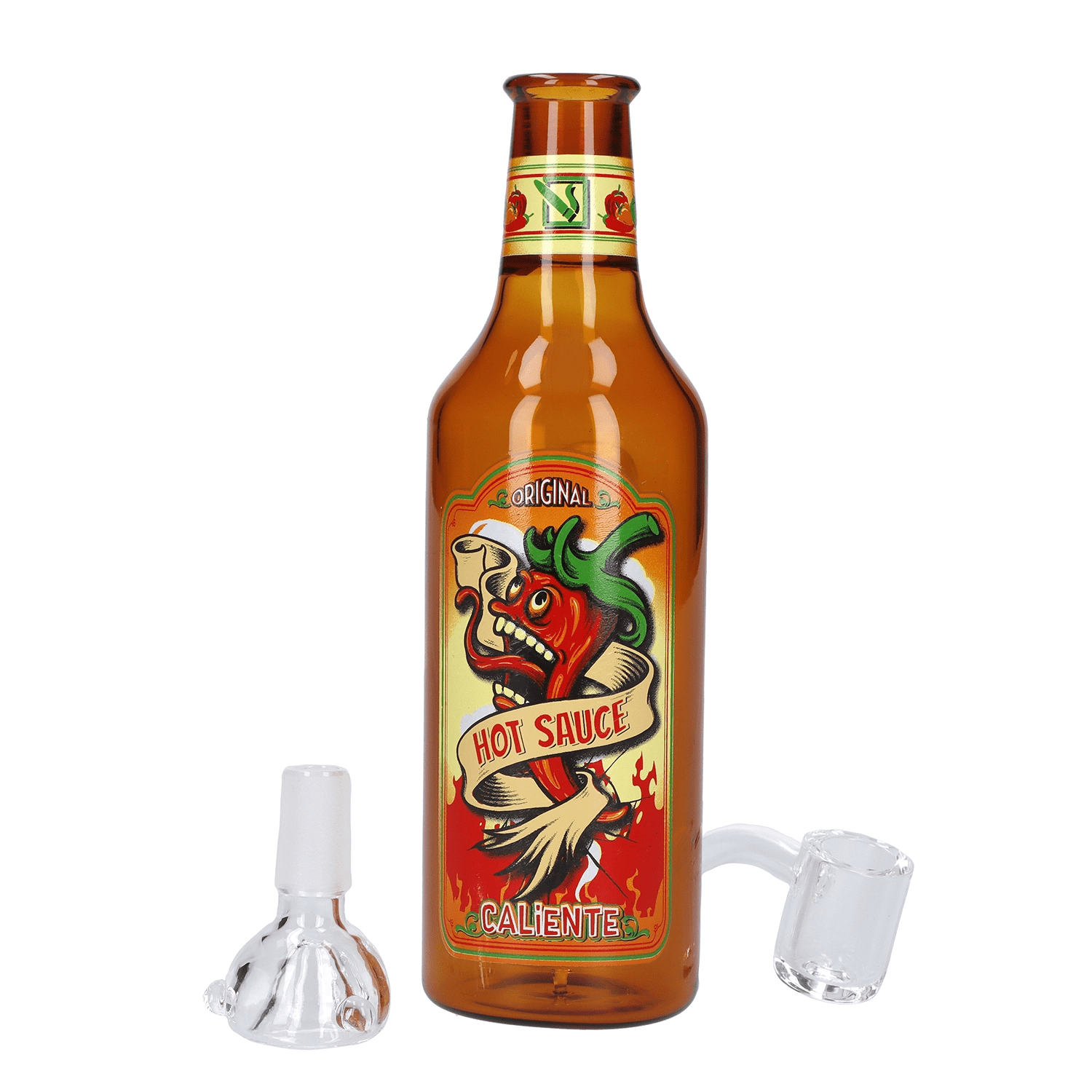 Front view of the “April 2024 Zaza Crash” Limited Edition Deluxe Box, displaying a glass piece with a clear, patterned design.