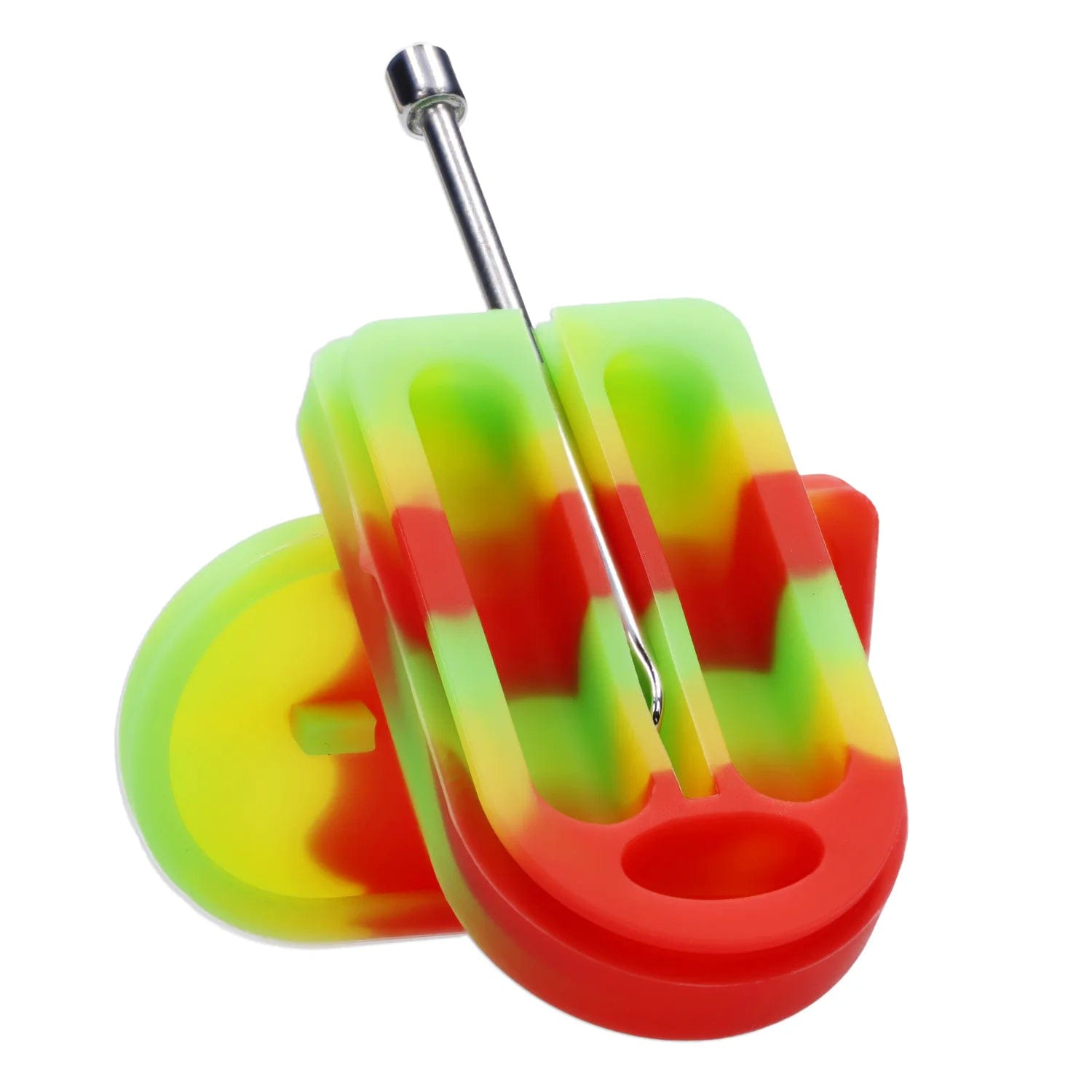 A close-up, angled view of the “April 2024 Zaza Crash” Limited Edition Deluxe Box, showing its colorful, textured surface.