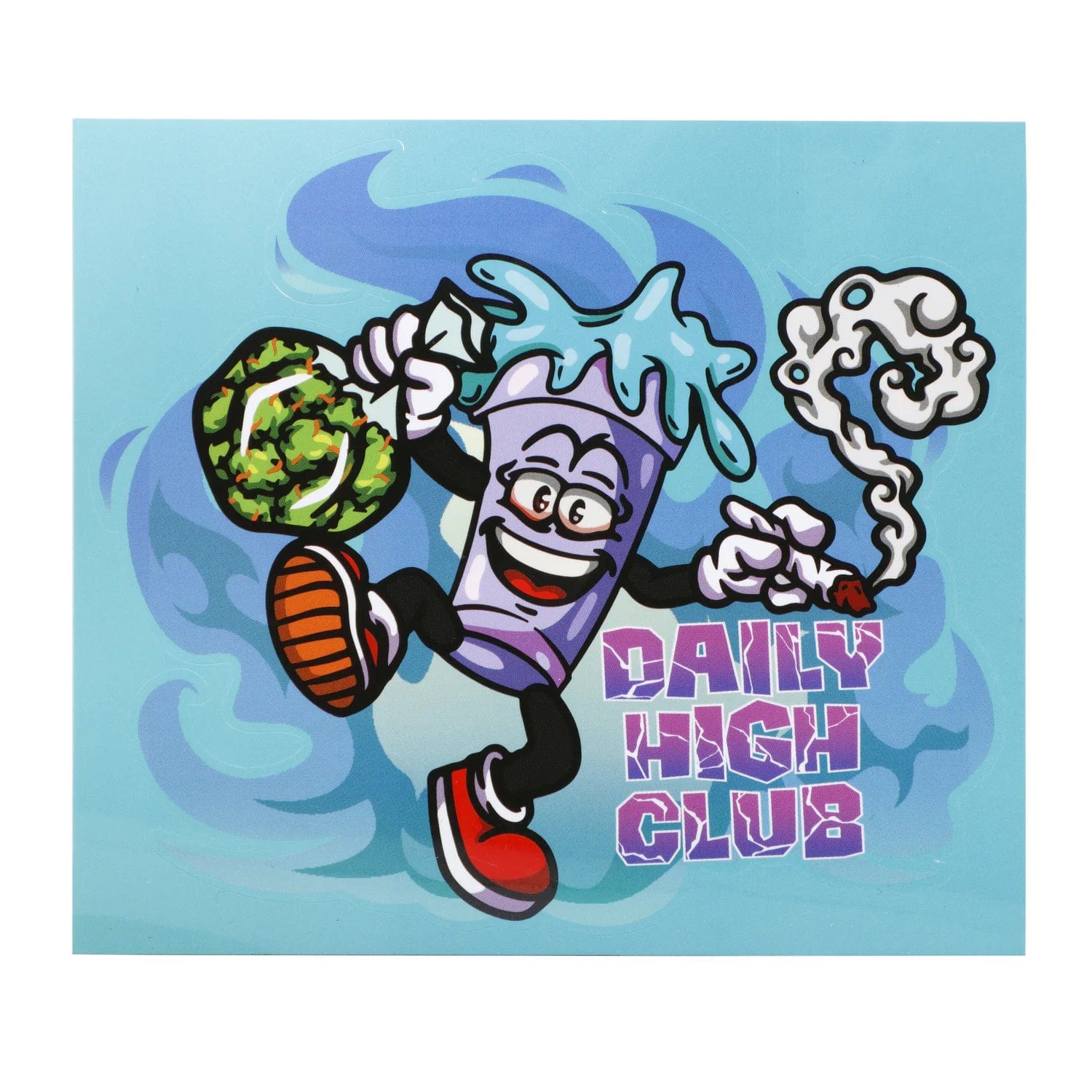 A whimsical illustration of the “April 2024 Zaza Crash” Limited Edition Deluxe Box, featuring a cartoon character with a vibrant color scheme.