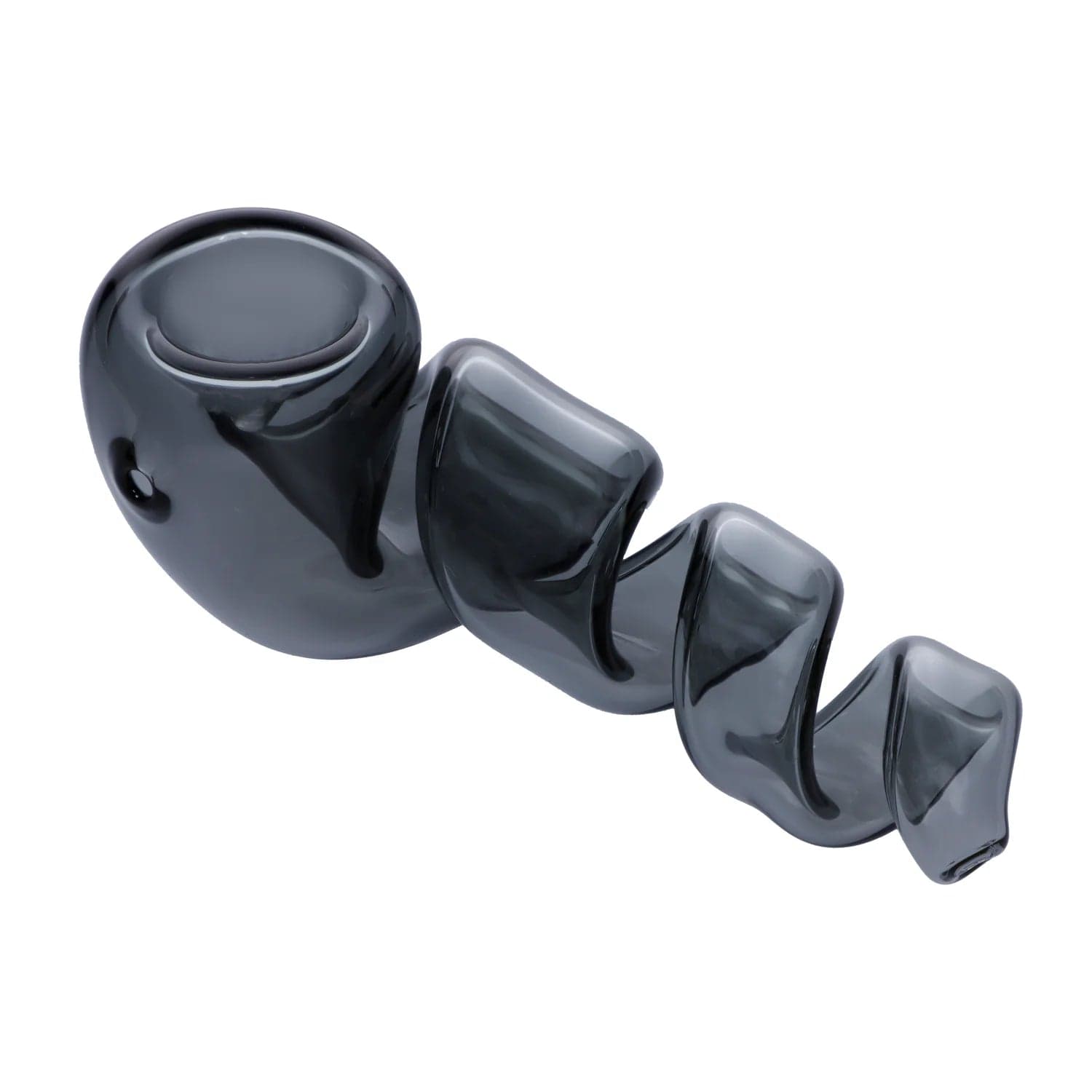 A side view of the “April 2024 Zaza Crash” Limited Edition Deluxe Box, showcasing its dark, curved glass design.