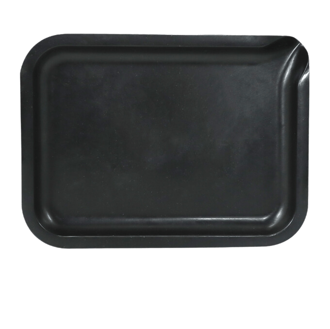 Cloud 8 Smoke Accessory Rolling Tray Black Biodegradable Pouring Funnel Rolling Tray