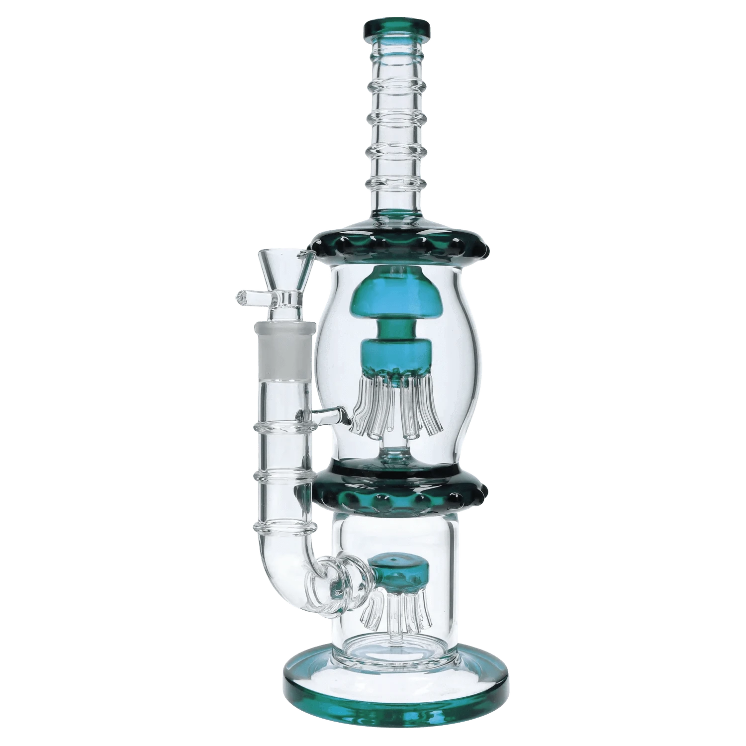 DHC Generic Water Pipe DHC Straight Tube with Dual Octopus Perc - 13.5 in.