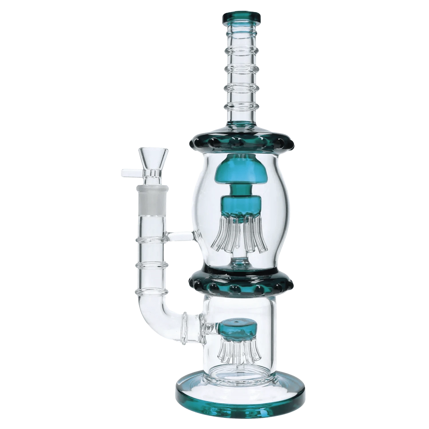 DHC Generic Water Pipe DHC Straight Tube with Dual Octopus Perc - 13.5 in.