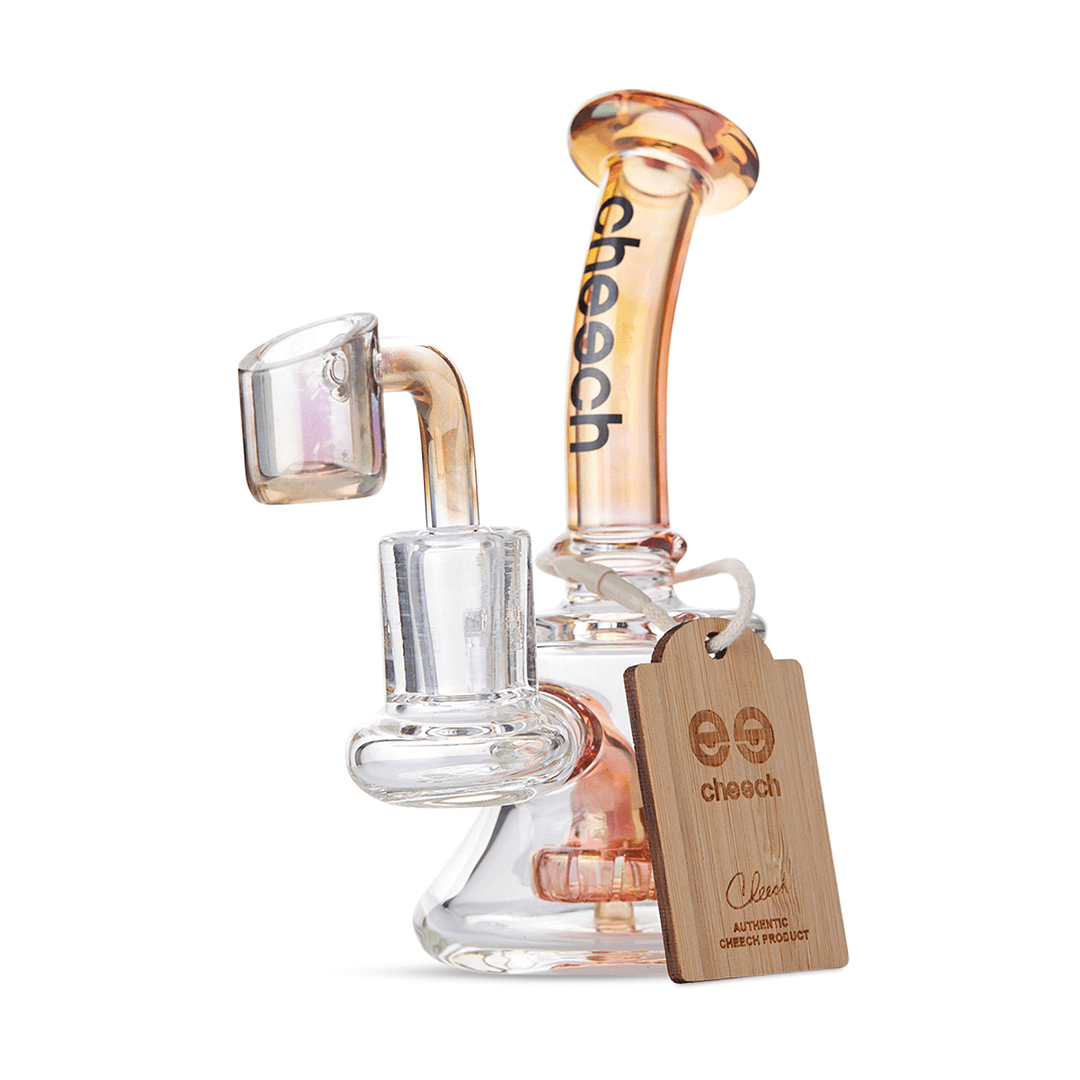 Cheech Glass Dab Rig Gold 5" Fumed Rig