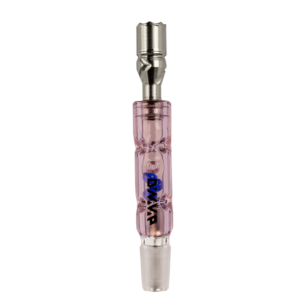 Front view of The BB3| showing a clear glass tube with a smooth, cylindrical shape and a flared end.