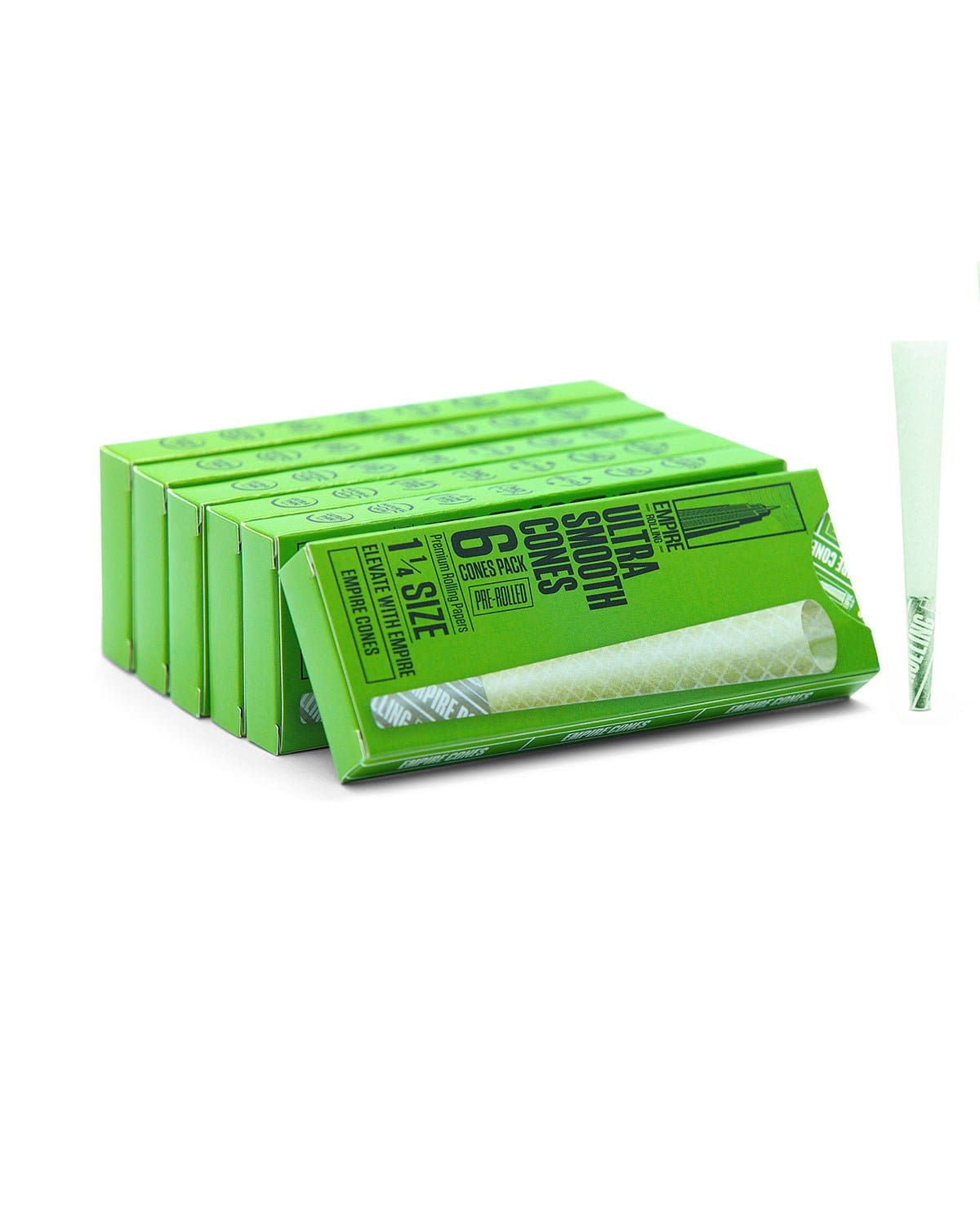 Empire Rolling Papers Rolling Papers UltraSmooth Green 1.25 Size 6-Count