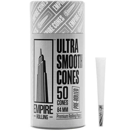 Empire Rolling Papers Rolling Papers Ultra Smooth Pure White Cones 50 Count