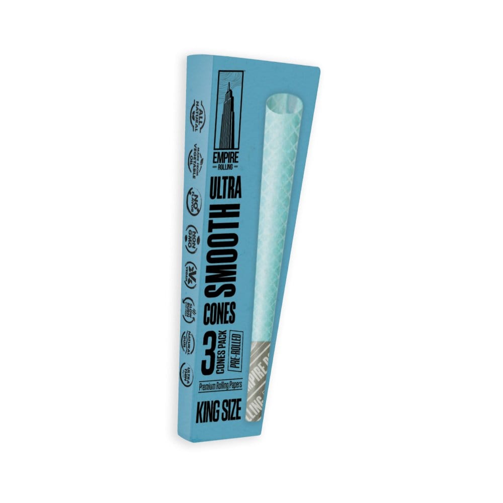 Empire Rolling Papers Rolling Papers Ultra Smooth Blue Cones 3 Count King Size