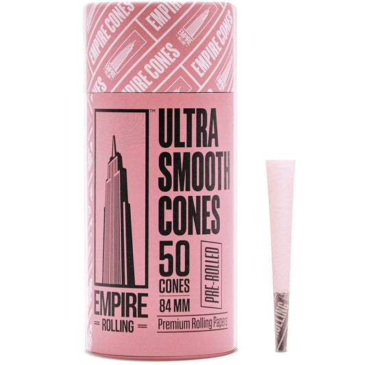 Empire Rolling Papers Rolling Papers Ultra Smooth Pink Cones 50 Count