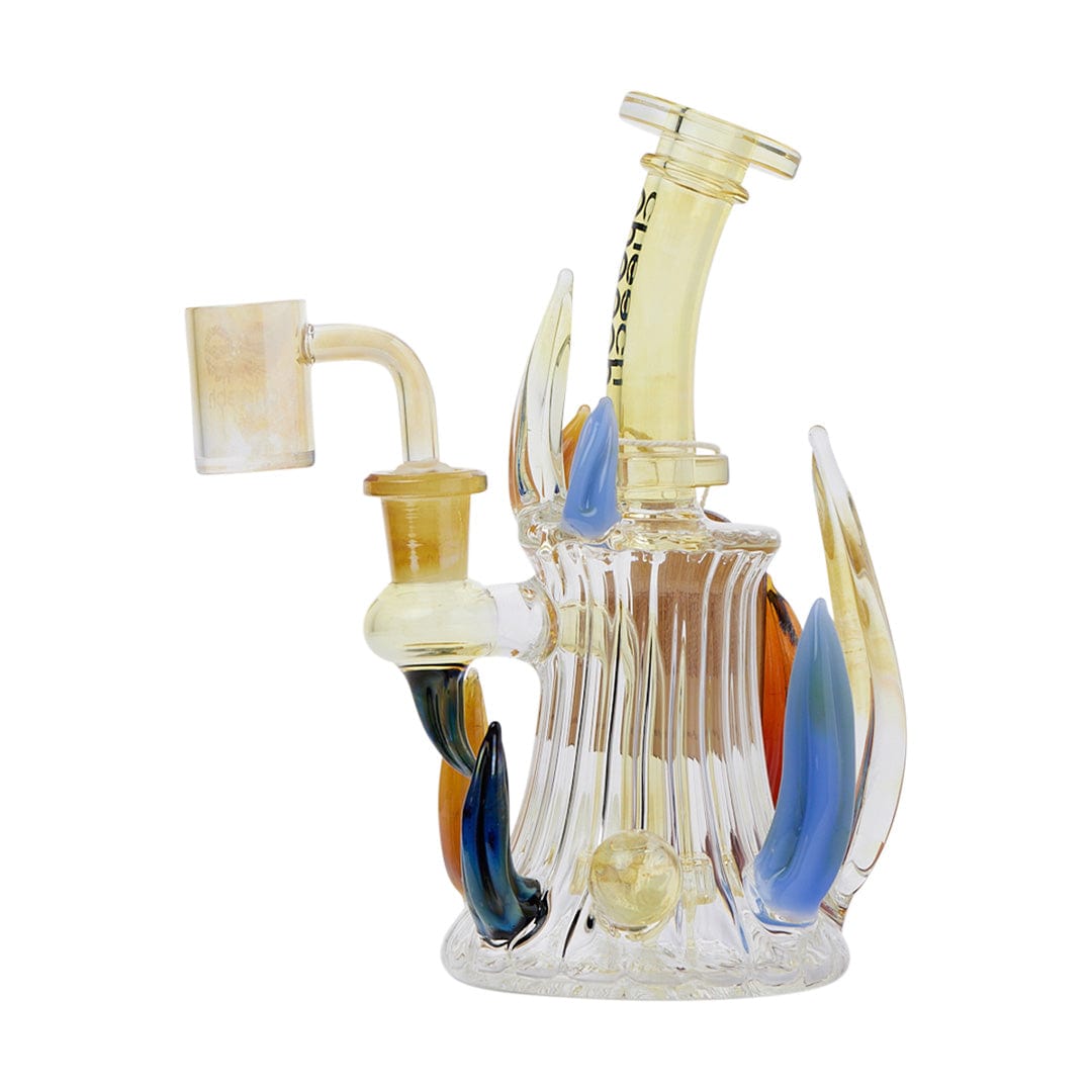 Cheech Glass Dab Rig Yellow 7" Don't Be A Thorn On My Bong