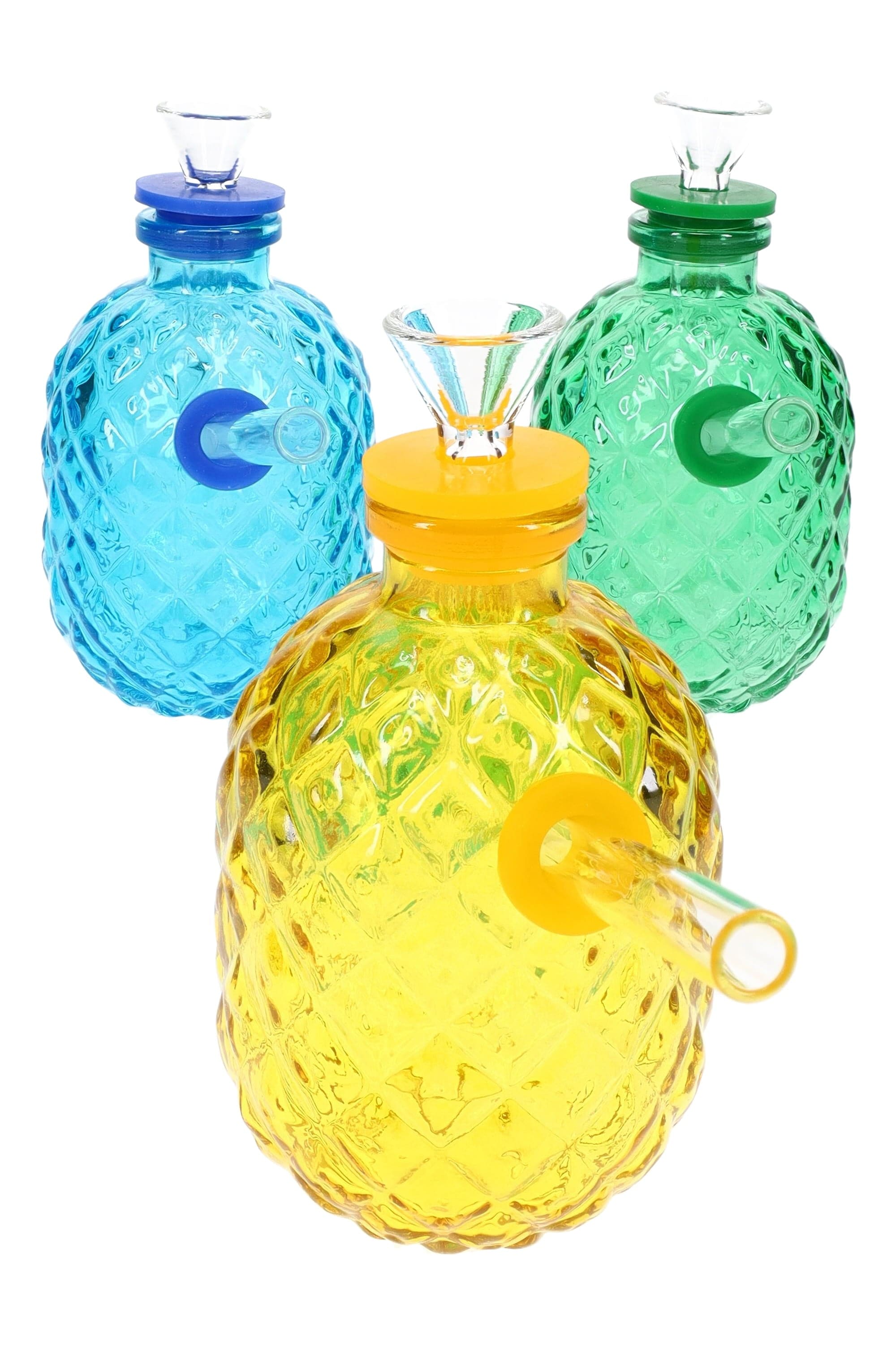 Primate Glass Glass Pineapple Mini Bong “Tropical Sipper” – 4″