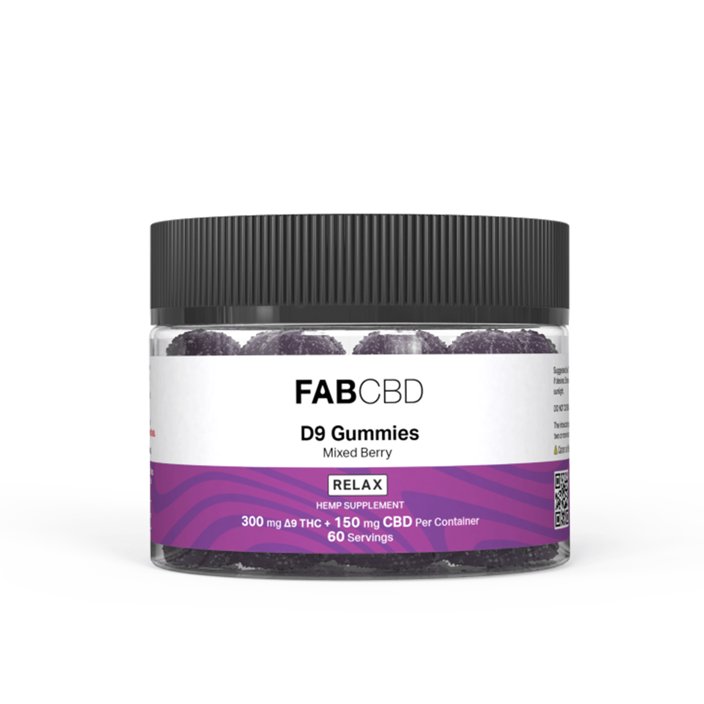 FABCBD DELTA9 THC Mixed Berry / 5mg D9 Per Serving / Single FABCBD Delta 9 Gummies