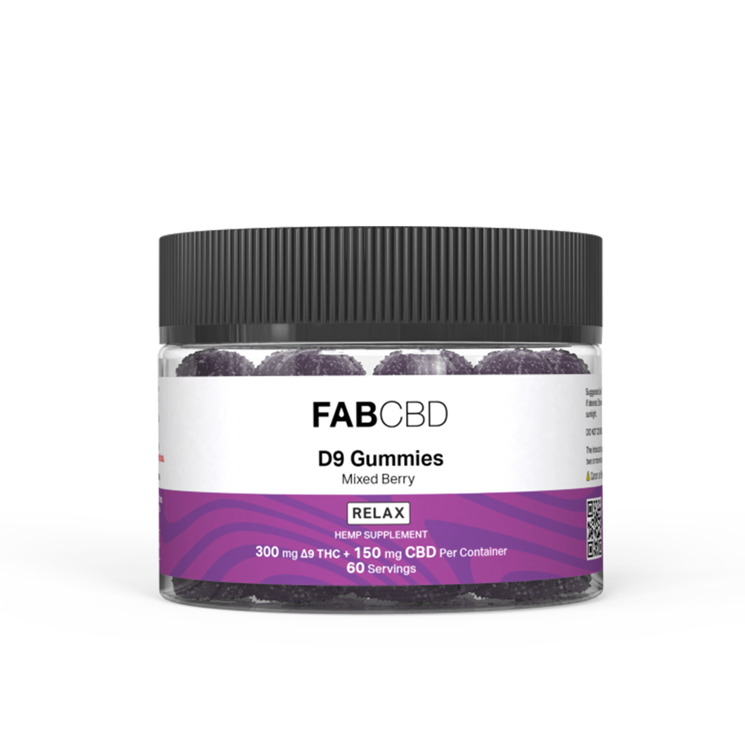 FABCBD DELTA9 THC Mixed Berry / 5mg D9 Per Serving / Single FABCBD Delta 9 Gummies