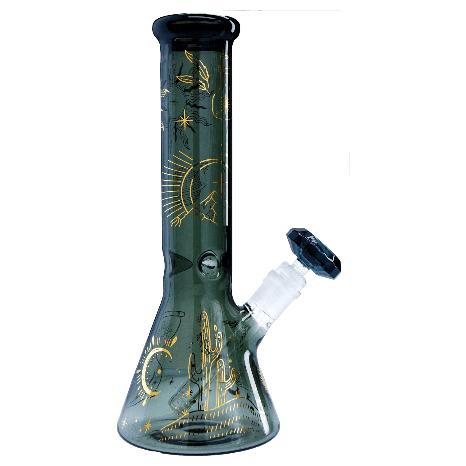 Famous Design Bong Astral Power Beaker Water Pipe -Transparent Black-12in"