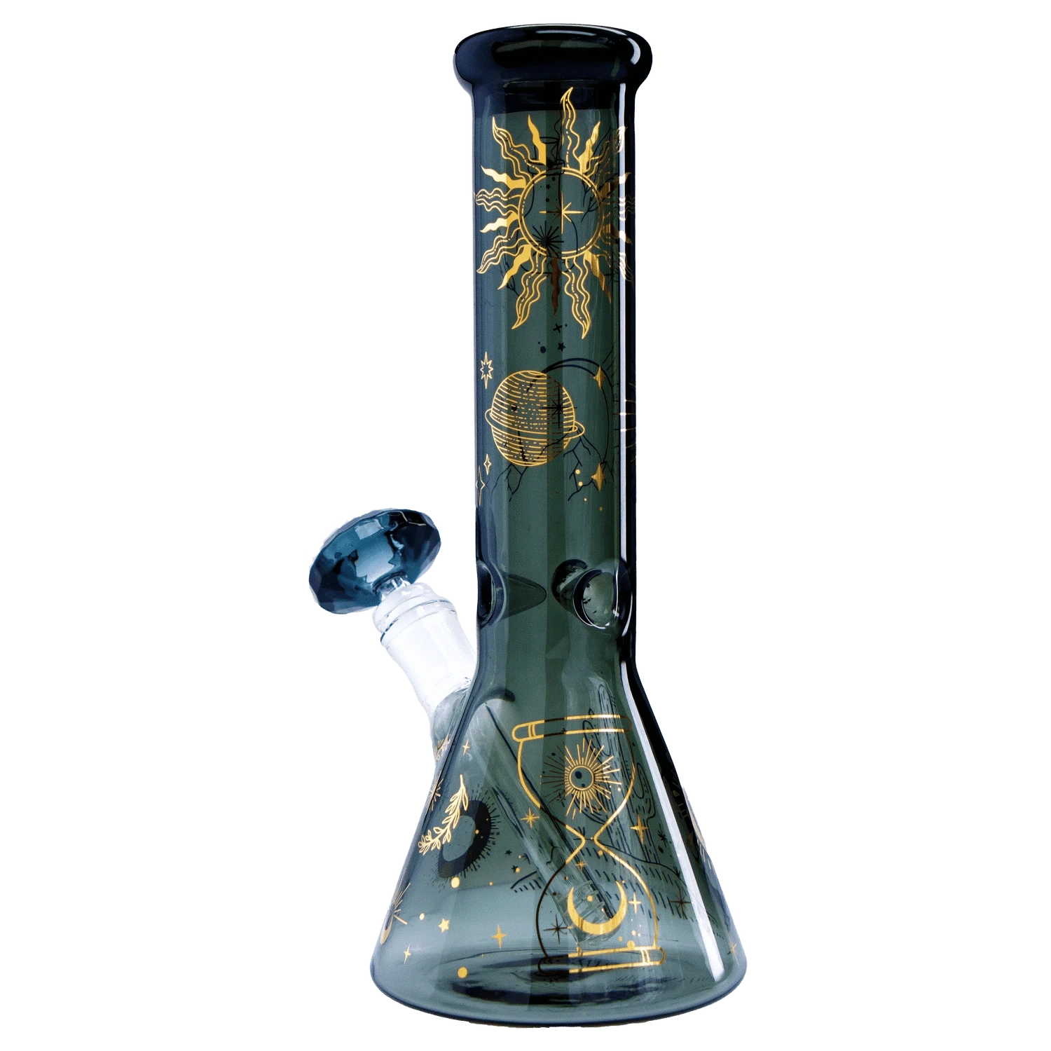 Famous Design Bong Astral Power Beaker Water Pipe -Transparent Black-12in"