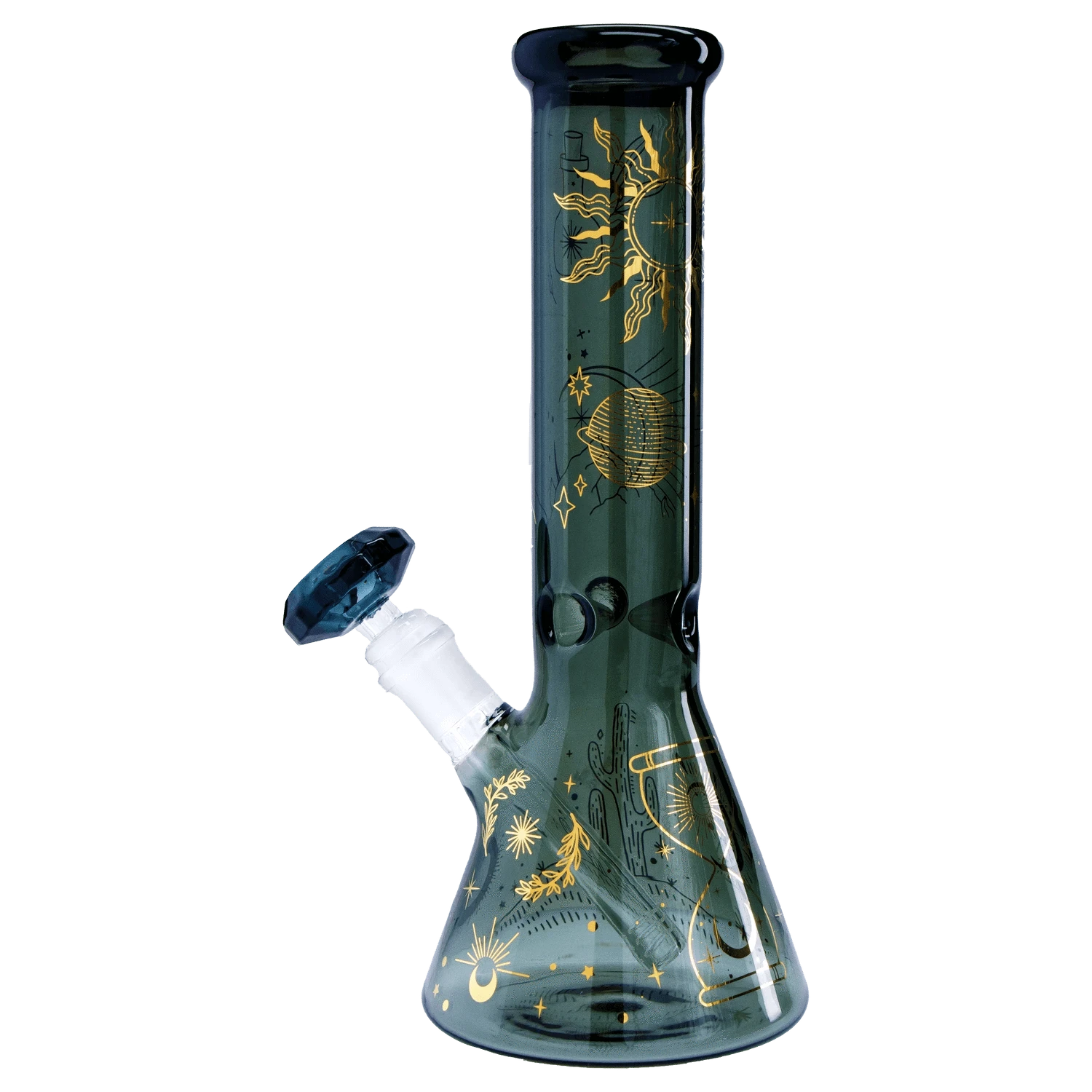 Famous Design Bong Astral Power Beaker Water Pipe -Transparent Black-12in"