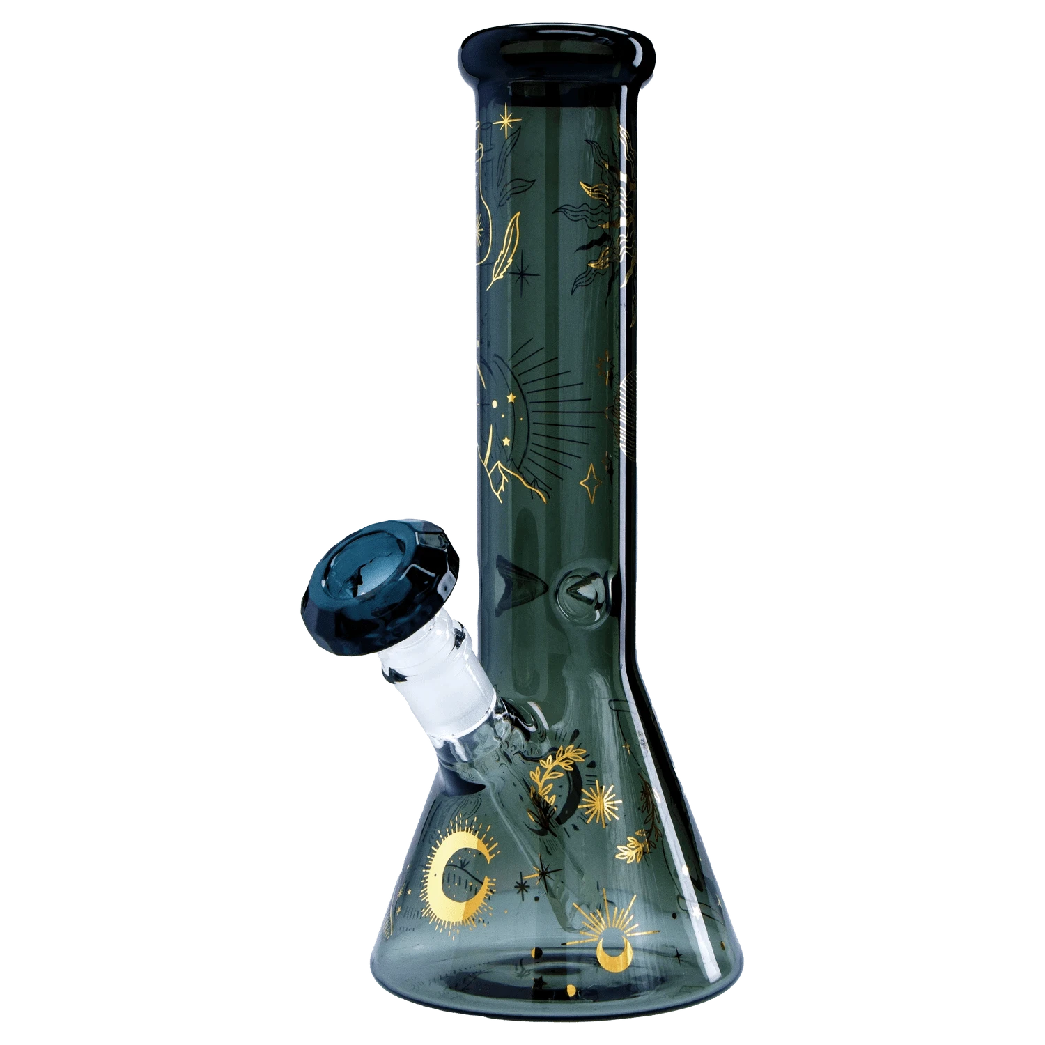 Famous Design Bong Astral Power Beaker Water Pipe -Transparent Black-12in"