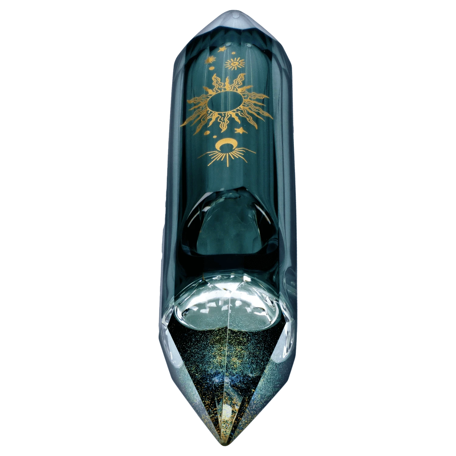 Famous Design Hand Pipe Astral Power Crystal Hand Pipe - Black - 5"