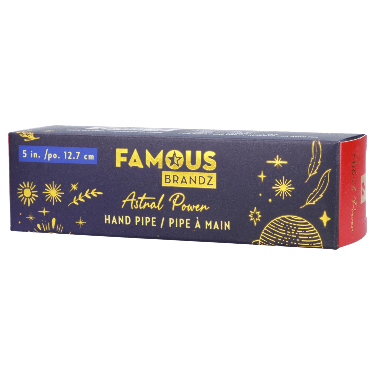 Famous Design Hand Pipe Astral Power Crystal Hand Pipe - Black - 5"