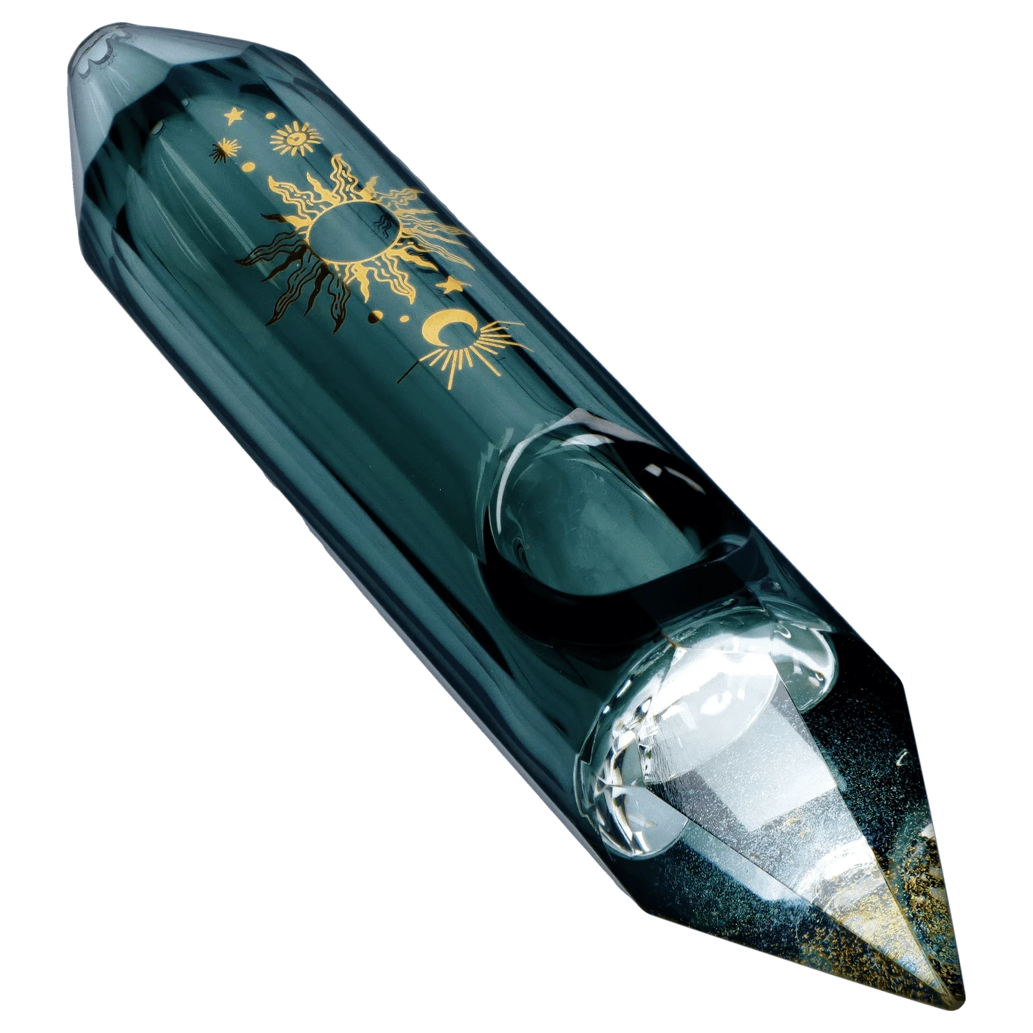 Famous Design Hand Pipe Astral Power Crystal Hand Pipe - Black - 5"