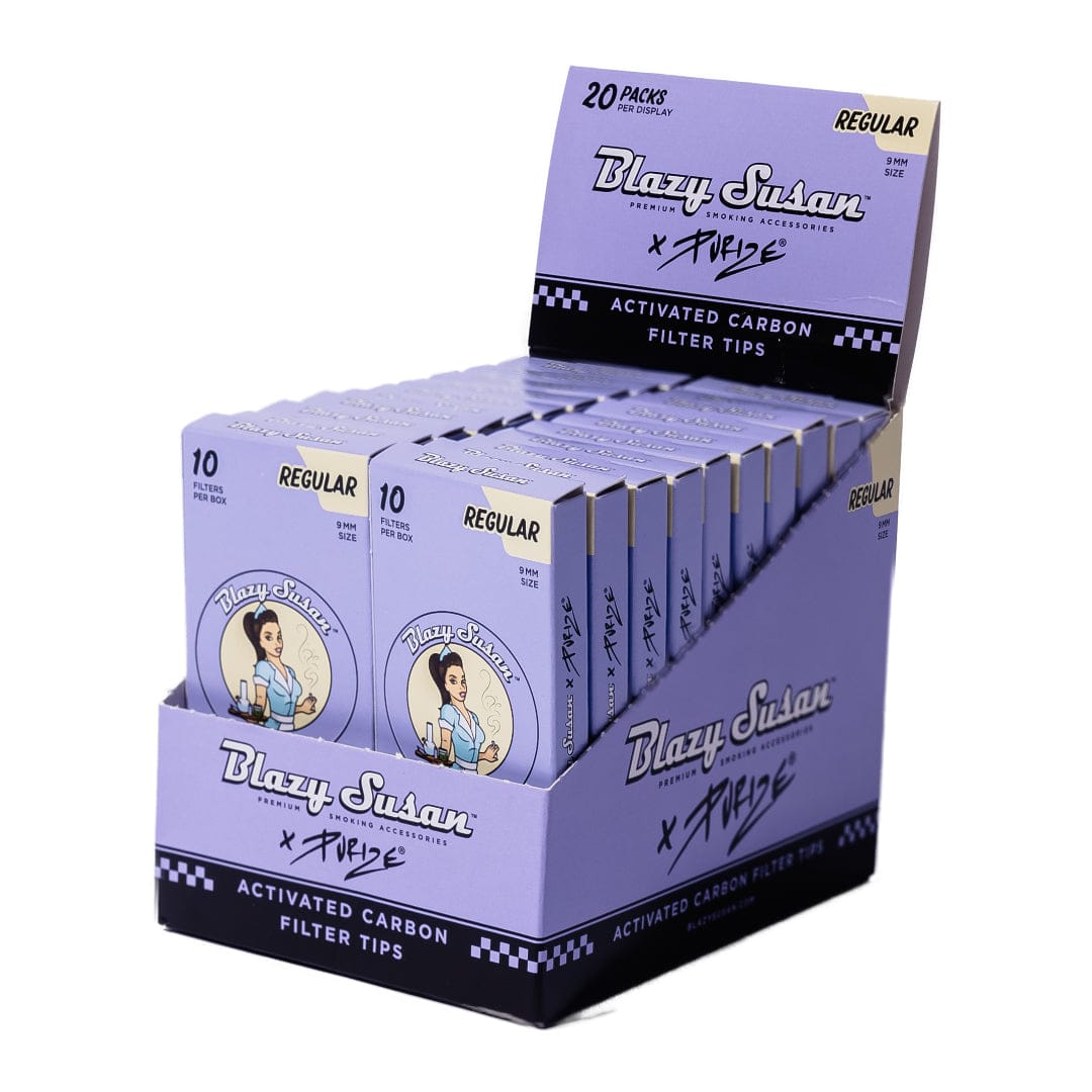 Blazy Susan Purize Activated Carbon Filter Tips - 10ct - Display Box