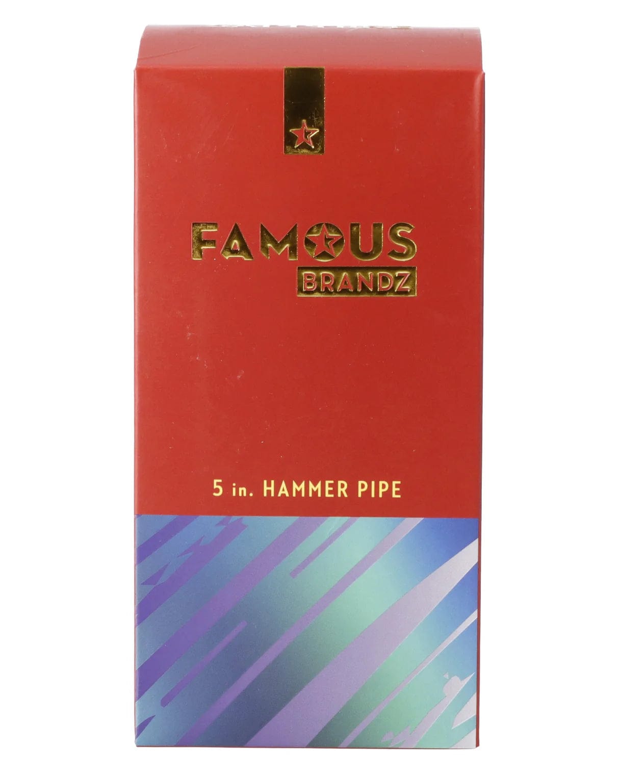 Famous X Hand Pipe Famous X-Sapphire Fumed Large Sherlock Pipe-Blue-5in.