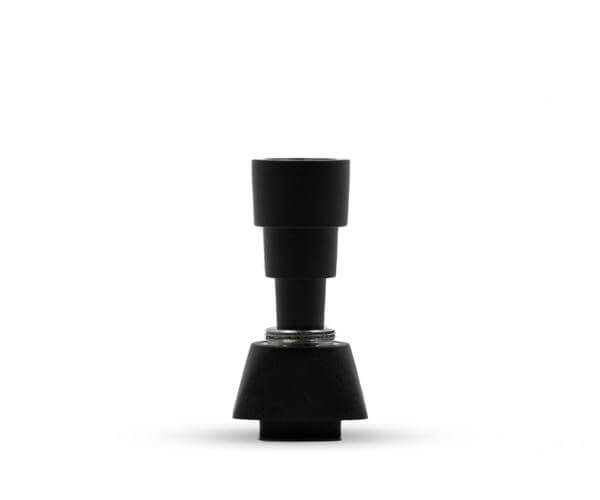 A studio shot of the G Pen Elite Water 'Peace' Adapter, displaying its sleek, black, cylindrical design against a plain white background.
