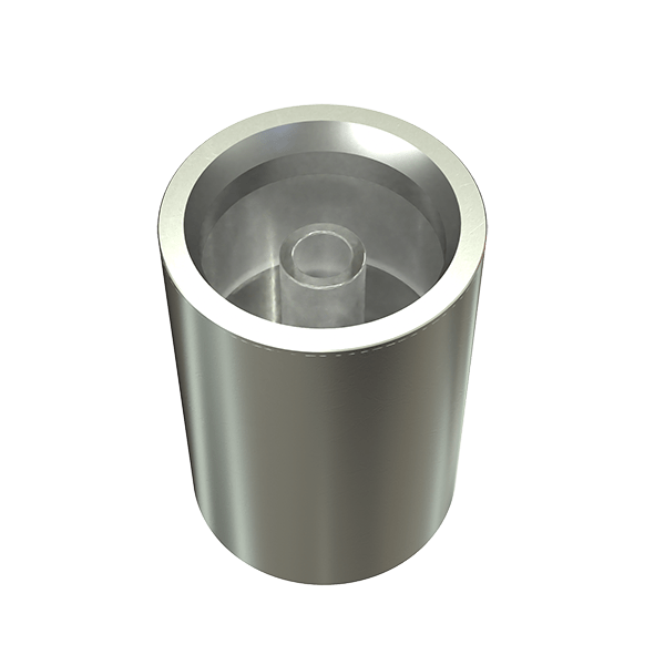 A close-up, angled view of the G Pen Hyer Quartz Tank for Concentrates, showing the clear quartz interior.