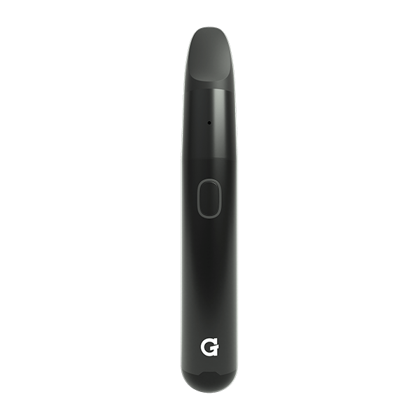 Front view of the Cookies x G Pen Micro Plus Concentrate Vaporizer, a sleek, black pen-style device against a plain white background.