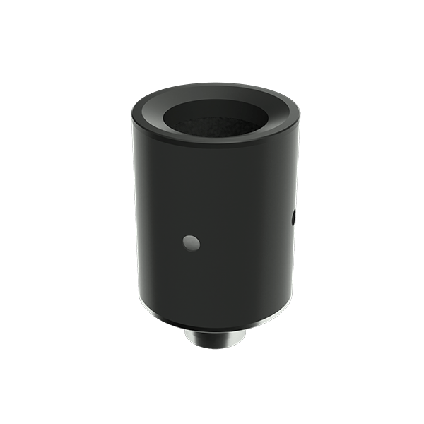 Front view of the Cookies x G Pen Micro Plus Concentrate Vaporizer, a small, black, cylindrical device against a plain white background.