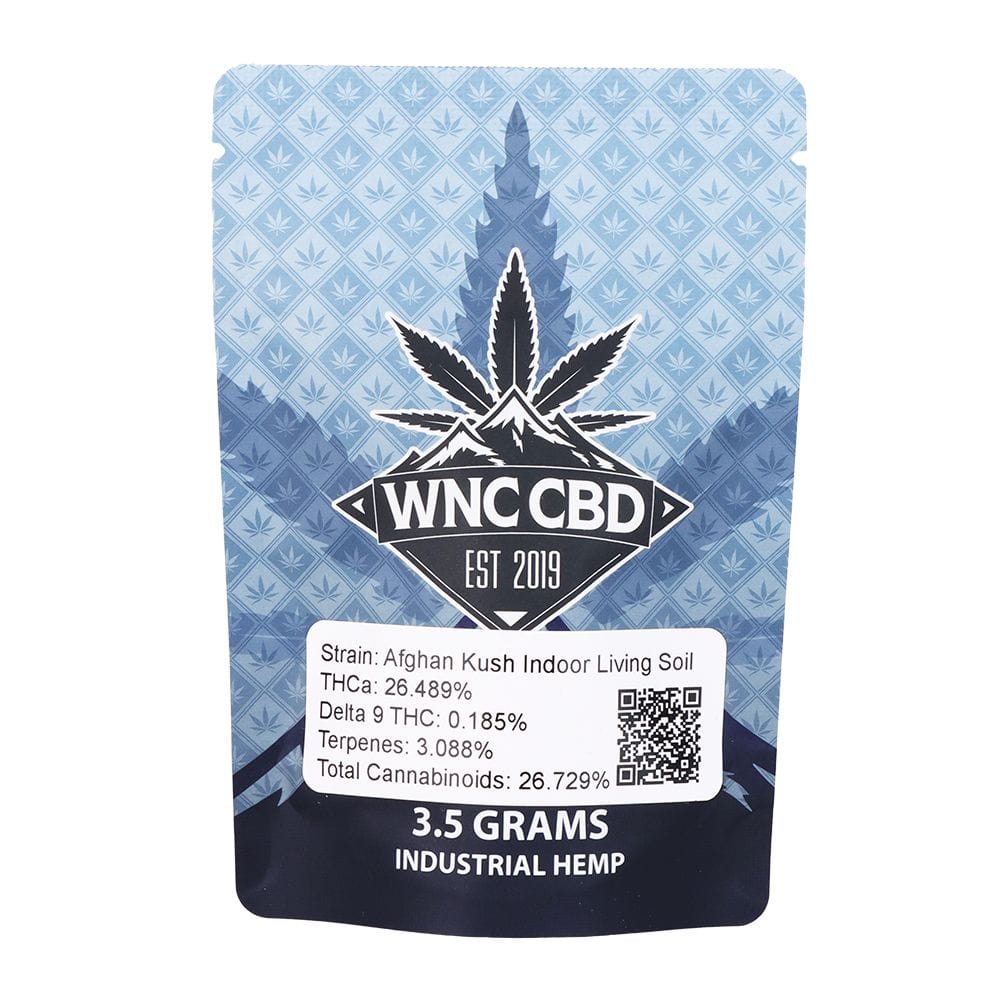 WNC CBD DELTA9 THC Afghan Kush WNC CBD High THCA Indoor Living Soil Flower | 3.5g