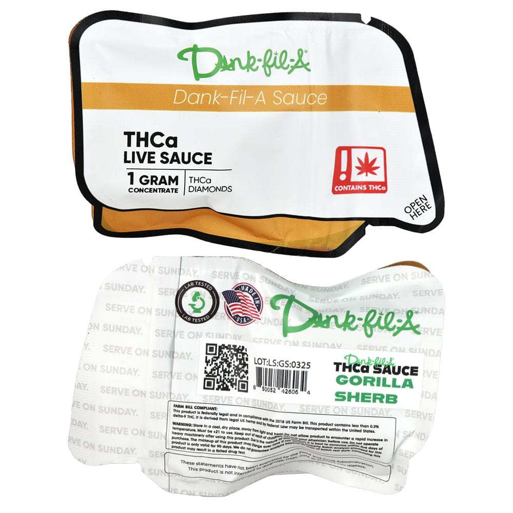 Dank-fil-A DELTA9 THC Gorilla Sherb Dank-fil-A THCA Live Sauce THCA Diamonds | 1g