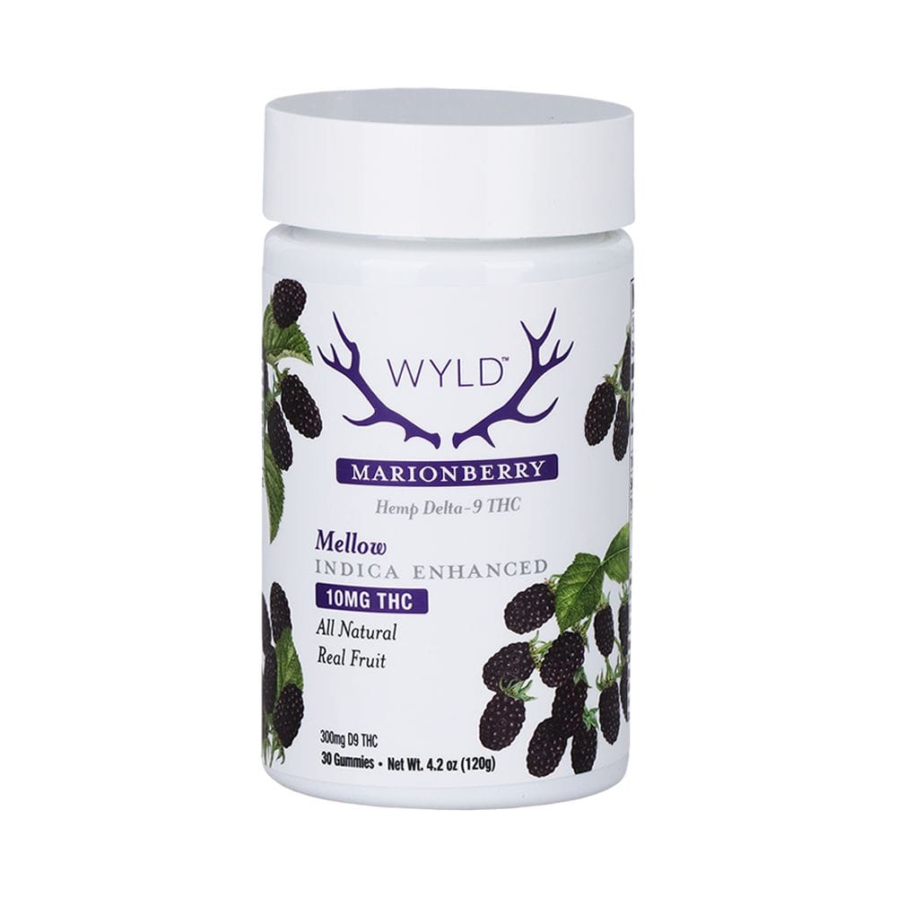 WYLD DELTA9 THC Marionberry / Indica / 30pc WYLD D9 Gummies