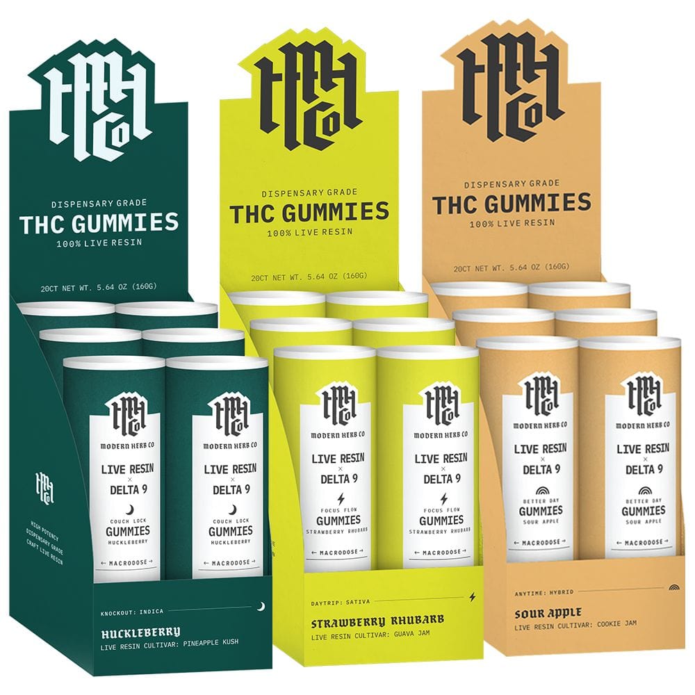 Modern Herb Co. DELTA9 THC Modern Herb Co Live Resin Delta 9 Macrodose Gummies | 400mg | 20pc | 6pk Display