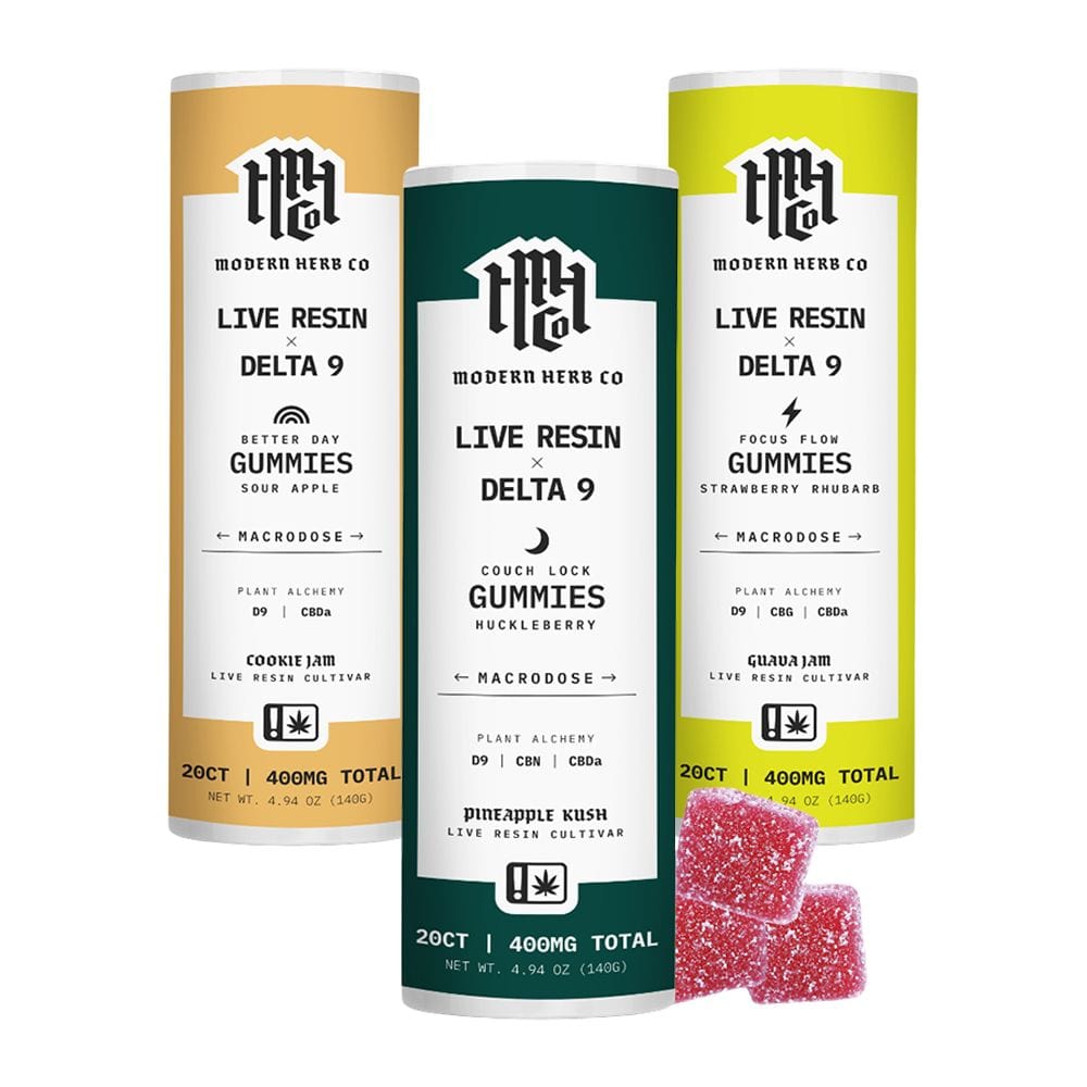 Modern Herb Co. DELTA9 THC Modern Herb Co Live Resin Delta 9 Macrodose Gummies | 400mg | 20pc | 6pk Display