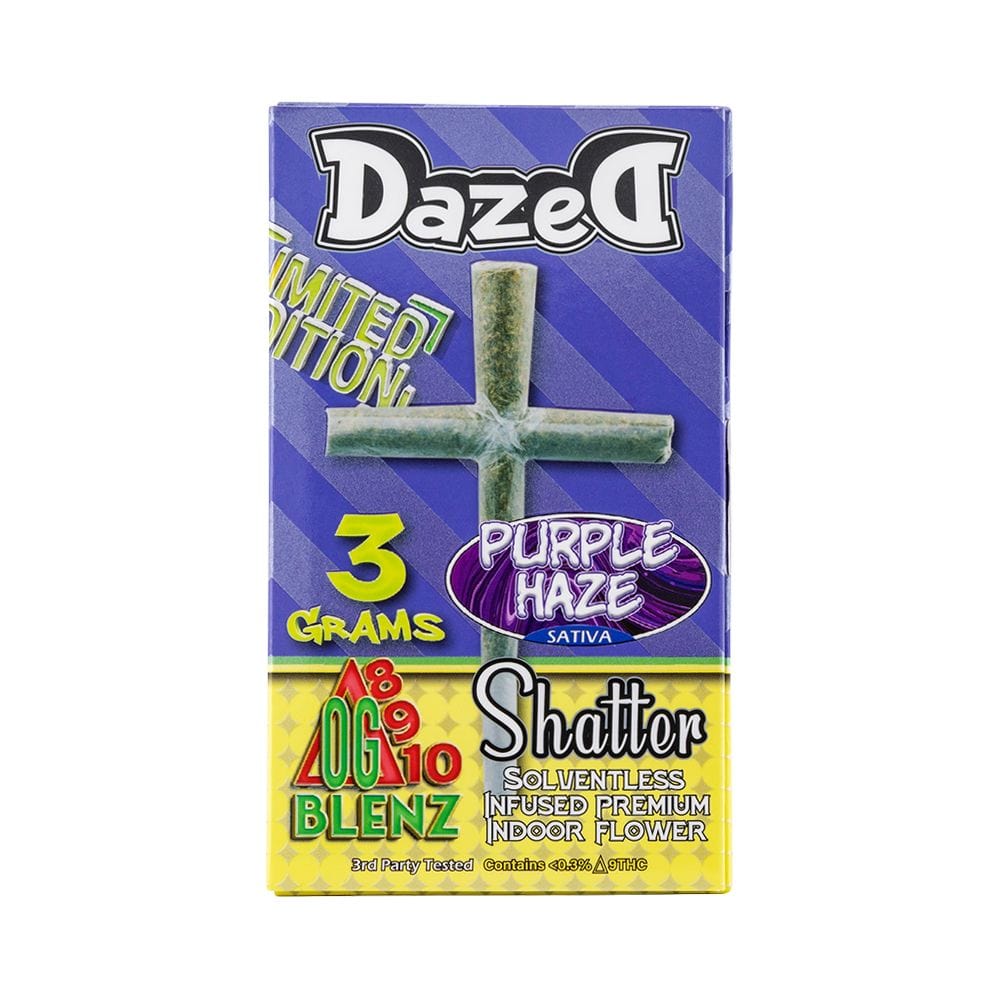 Dazed DELTA9 THC Pineapple Express | THCA Diamonds Dazed THC Blend Infused Cross Pre-Roll | 3g