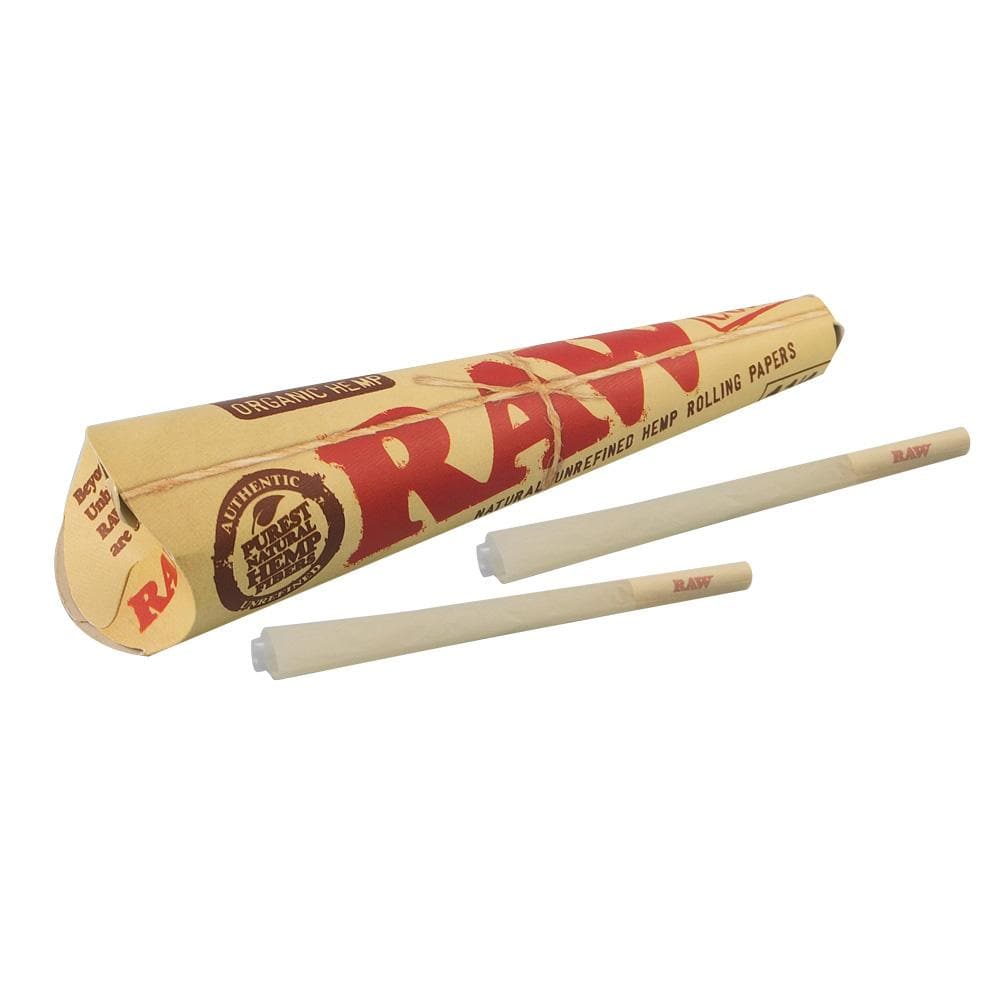 are raw cones a tobacco product Classic King Size Pre-Rolled RAW DLX Glass Tipped Cones