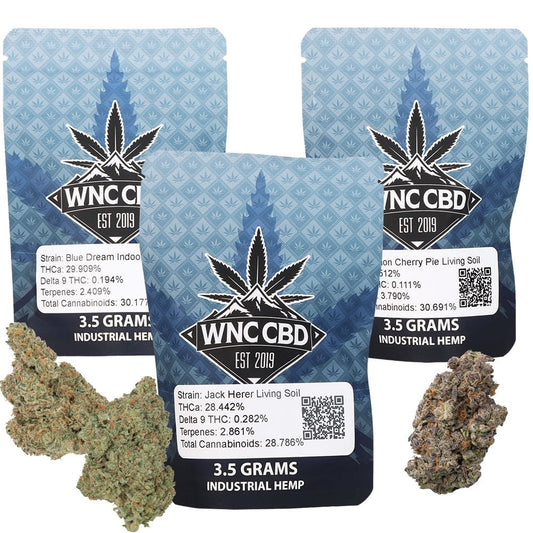 WNC CBD DELTA9 THC WNC CBD High THCA Indoor Living Soil Flower | 3.5g