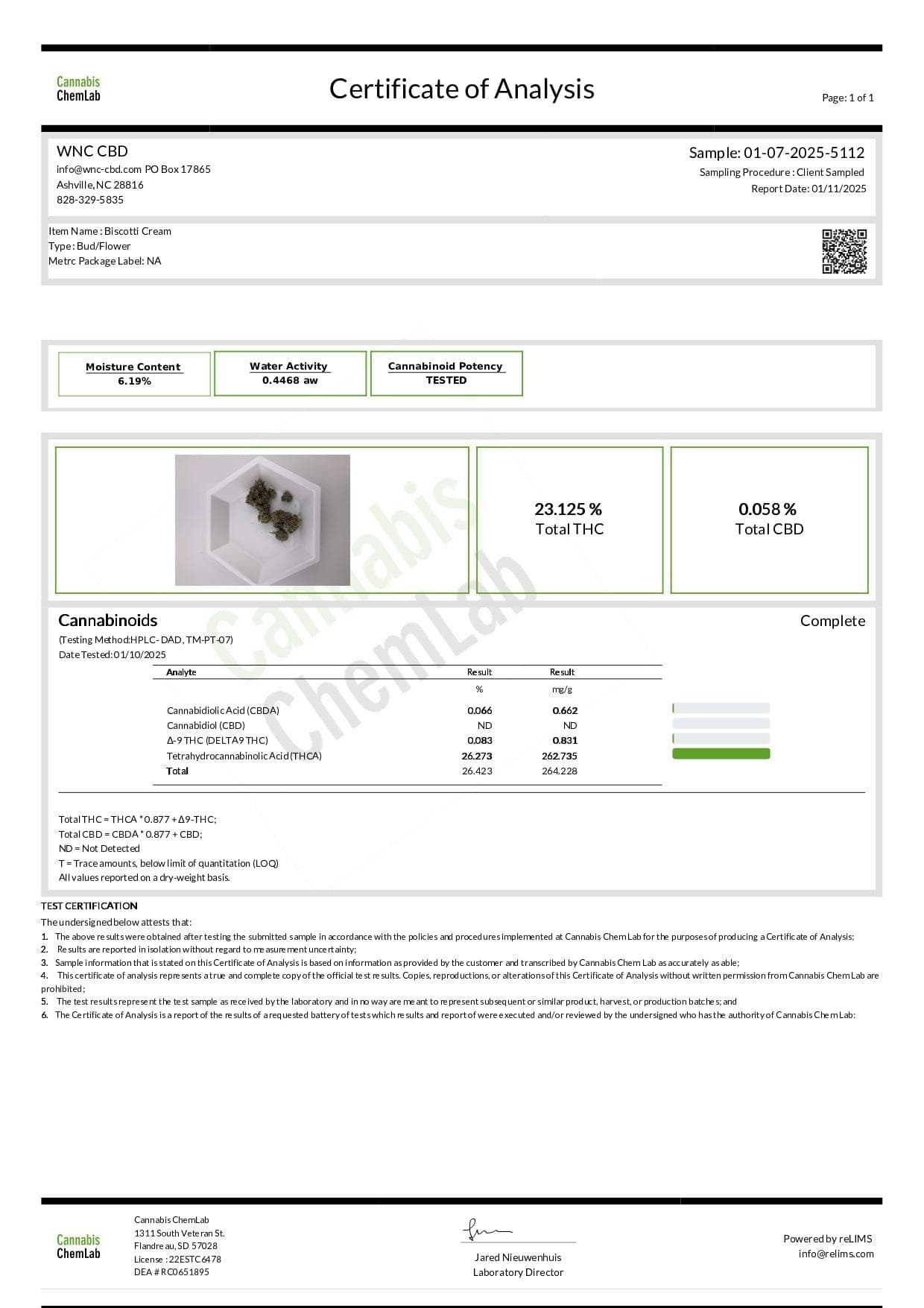 Gift Guru WNC CBD High THCA Indoor Living Soil Flower | 3.5g